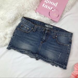 Denim Mini Skirt M